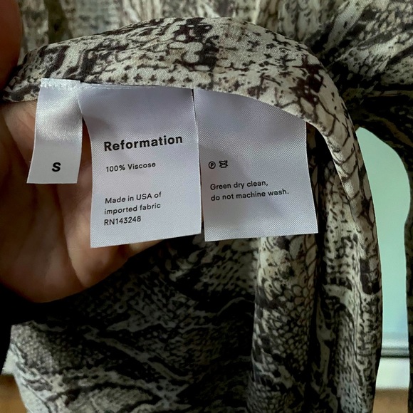 Reformation Jaz Dress in Python Print Small - Picture 10 of 10